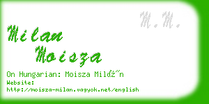 milan moisza business card